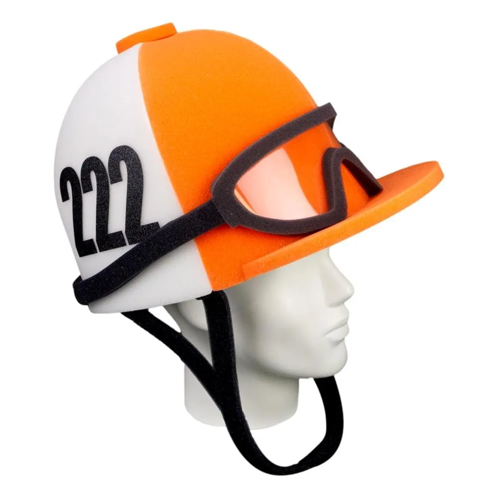 FOAM PARTY HATS: Jockey Helmet Hat - Jockey Helmet - Jockey Costume - Derby Party Hat