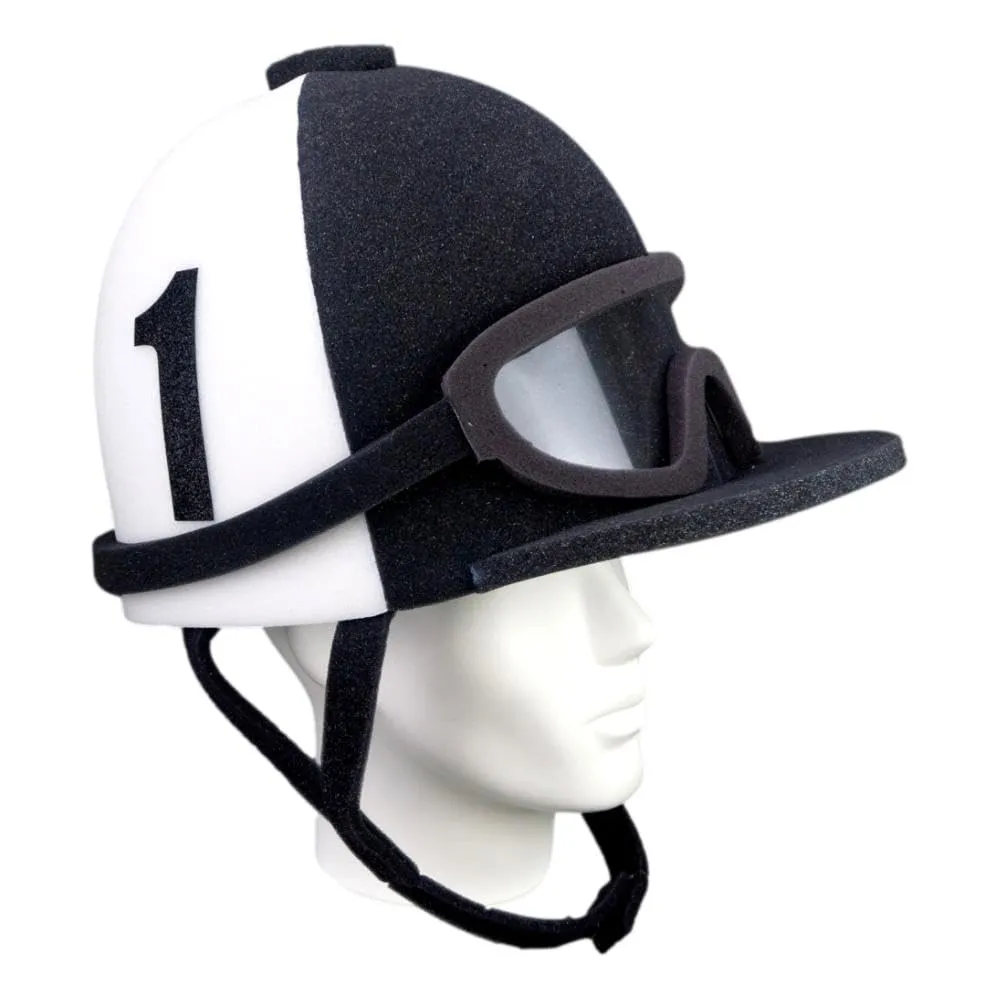 FOAM PARTY HATS: Jockey Helmet Hat - Jockey Helmet - Jockey Costume - Derby Party Hat