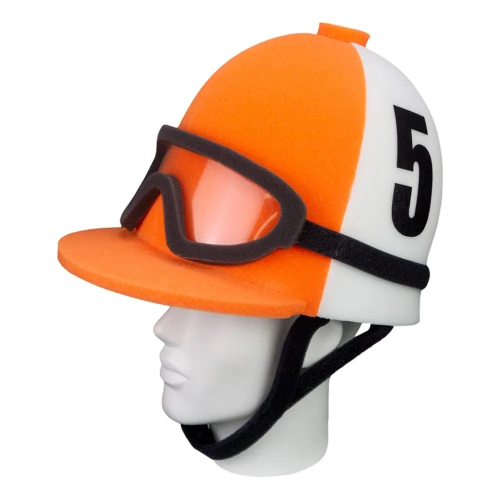 FOAM PARTY HATS: Jockey Helmet Hat - Jockey Helmet - Jockey Costume - Derby Party Hat