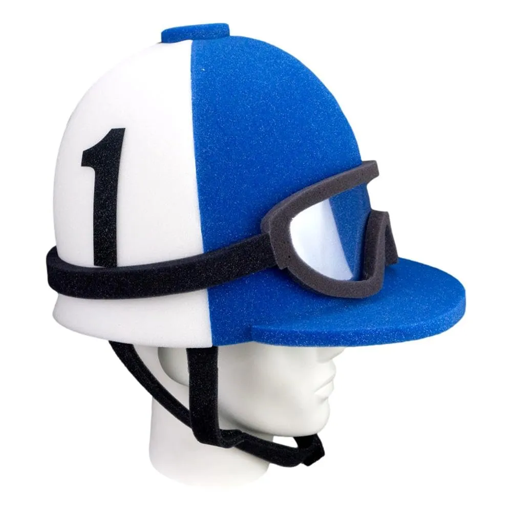 FOAM PARTY HATS: Jockey Helmet Hat - Jockey Helmet - Jockey Costume - Derby Party Hat