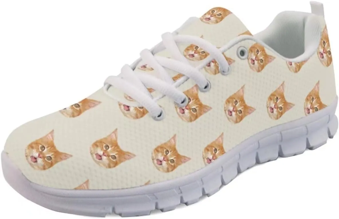 Forchrinse Sunflower Women Running Walking Shoes,Breathable Fitness Shoes Athletic Sneaker Casual Travel Shoes