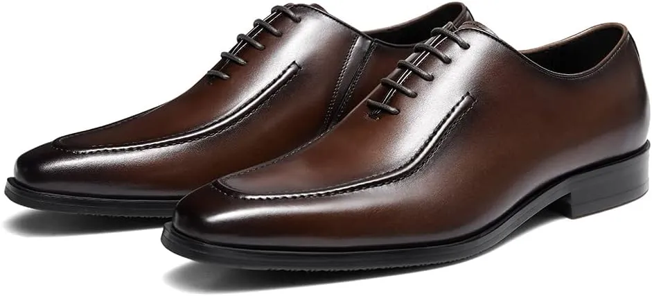 FRASOICUS Mens Oxford Shoes Mens Leather Dress Shoes Formal Dress Shoes for Men