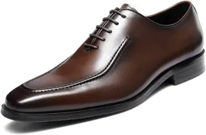 FRASOICUS Mens Oxford Shoes Mens Leather Dress Shoes Formal Dress Shoes for Men