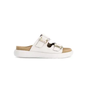 Gabor Abe 63.756.22 Cream Leather Chunky Mule