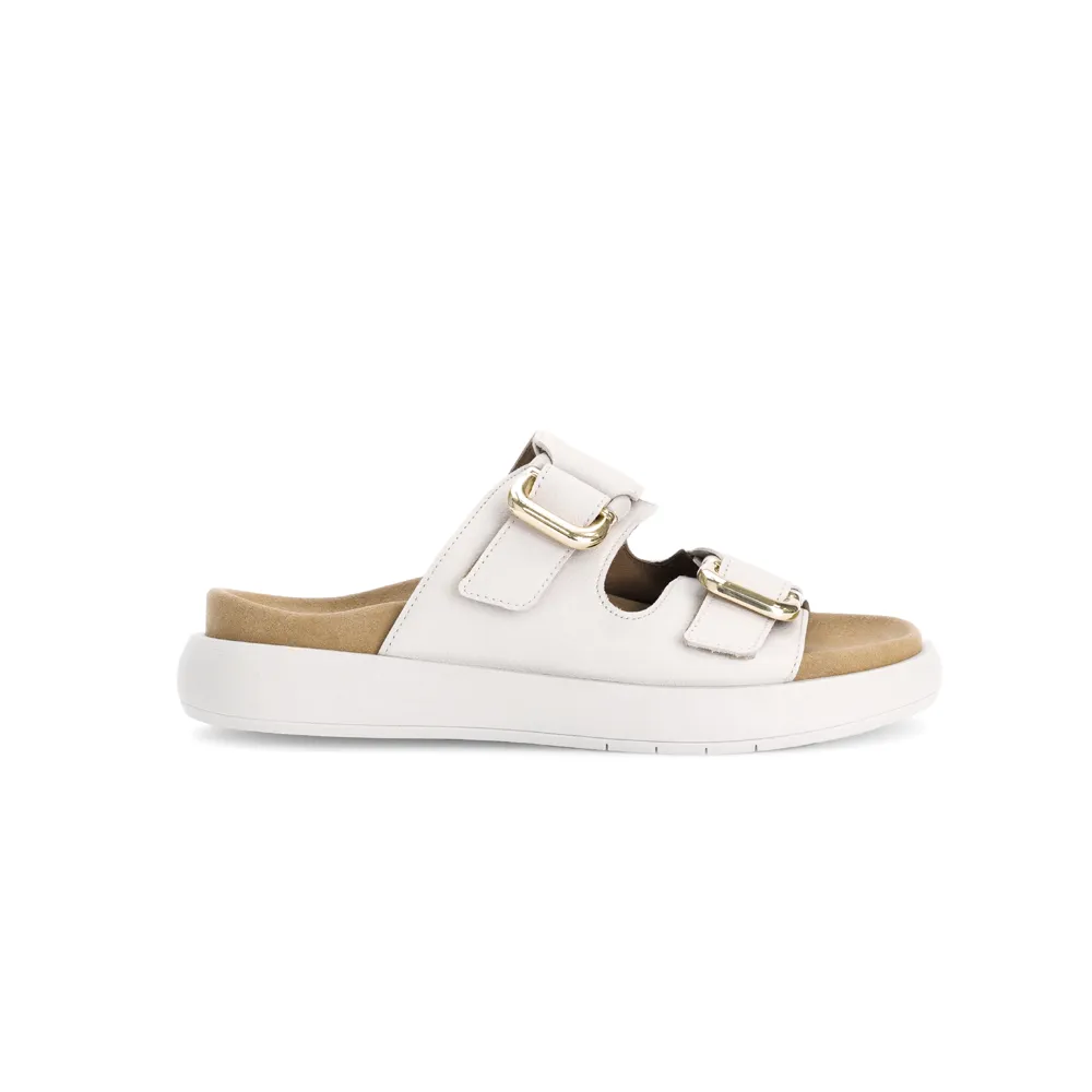 Gabor Abe 63.756.22 Cream Leather Chunky Mule