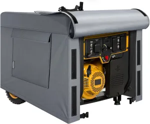 Generator Covers, Portable Generator Cover 32”Lx24”Wx24”H, Sturdy Generator Cover for Outdoor Generators 5000-10000 Watt, Universal fit for Most Generators-Grey