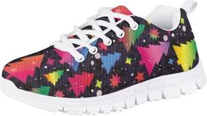 Girls Boys Cute Tennis Shoes Lightweight Soft Sport Sneakers Lace Up Lemon Butterfly Print Kids Running Shoes