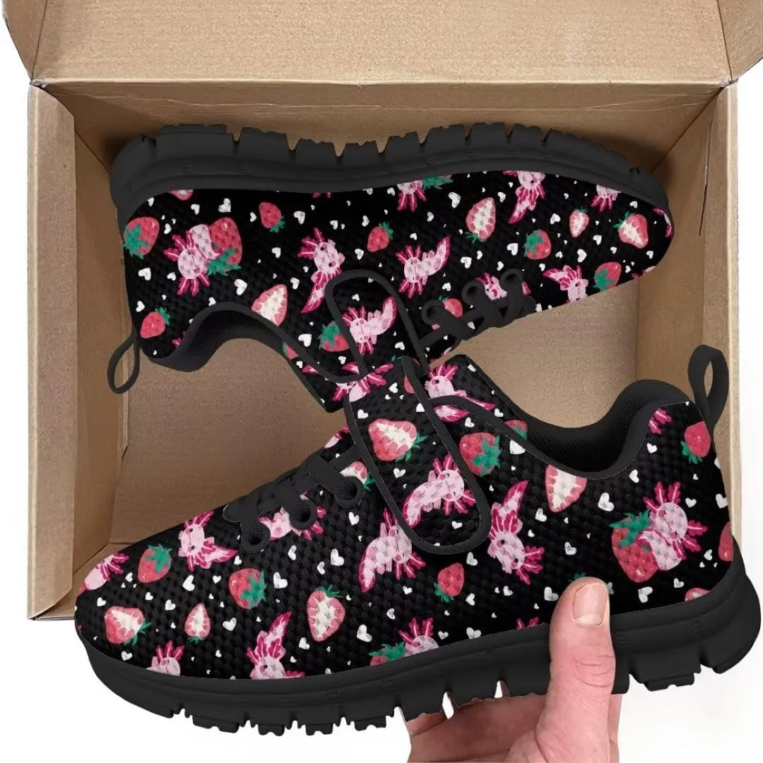 Girls Boys Sports Sneakers Hook & Loop Closure with One Strap Unisex Kids Anti Slip Lightweight Shoes