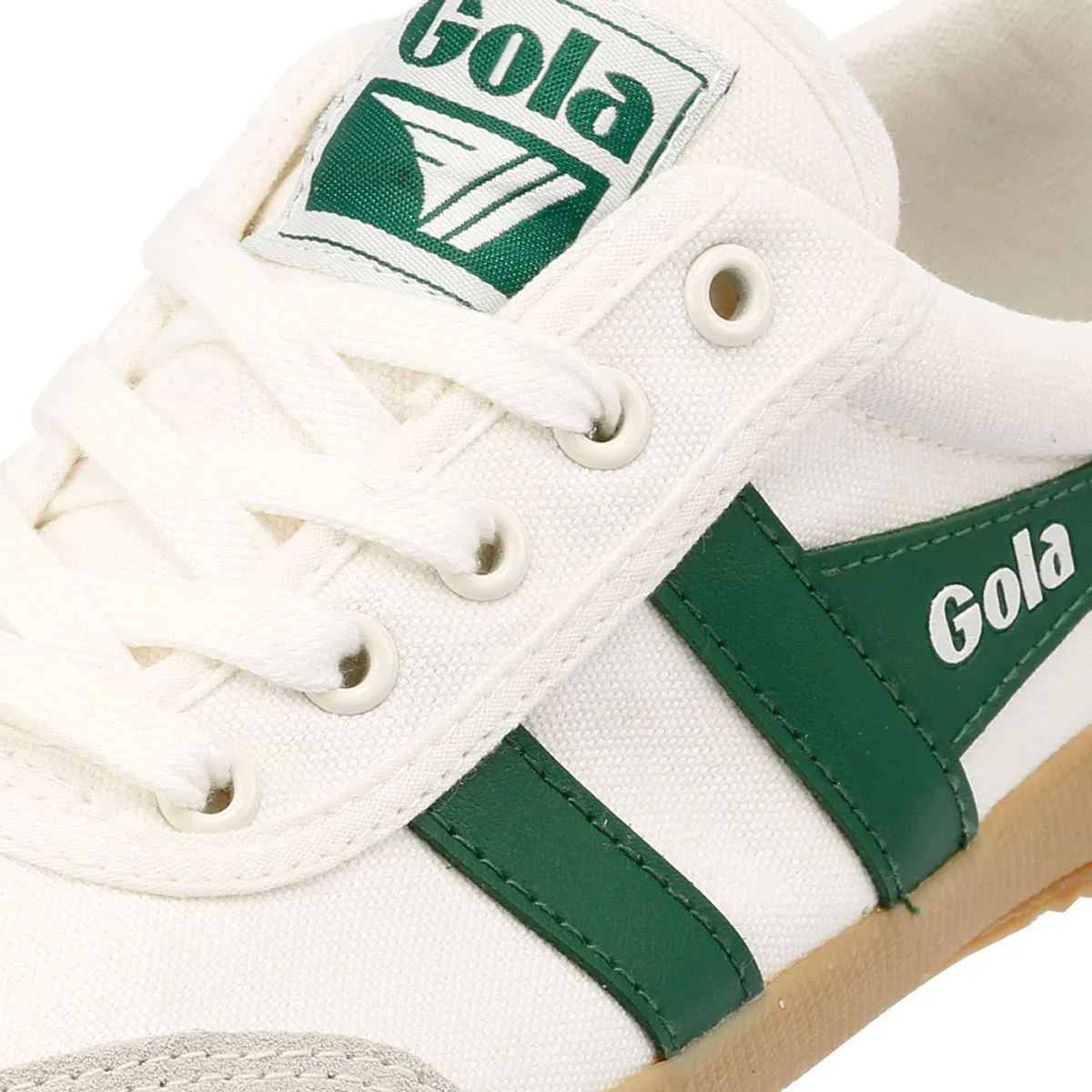 Gola Badminton Women's White/Green Trainers