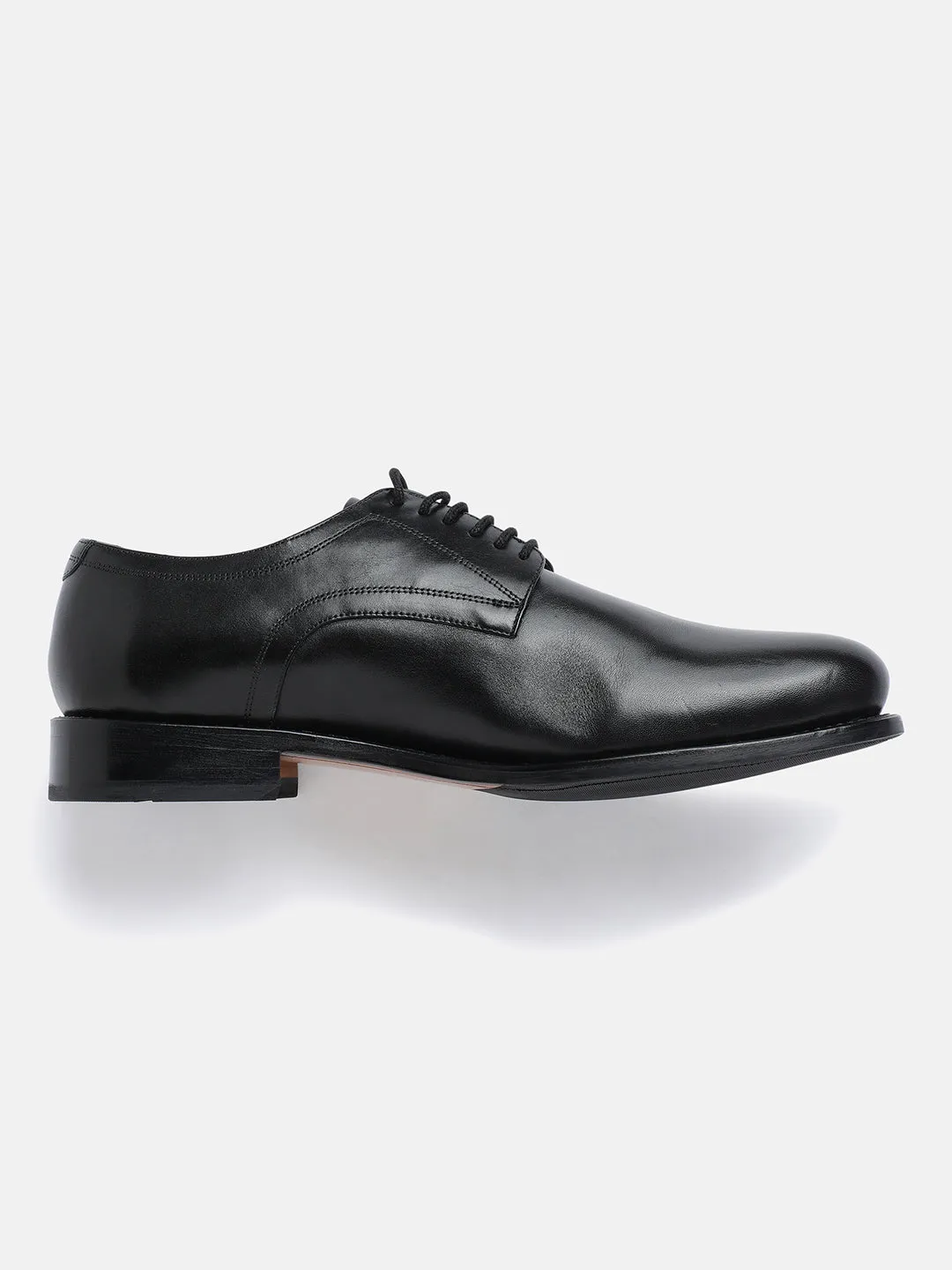 Gordon And Bros Adigo Black Men Plain Vamp Derby Lace Up Shoes