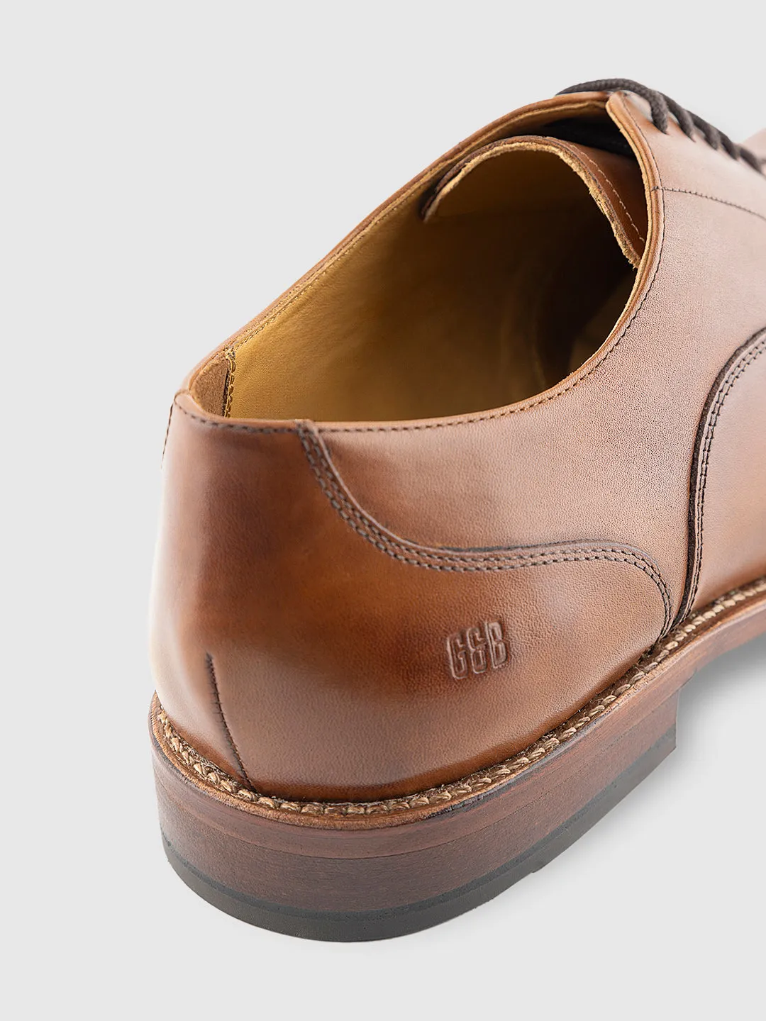 Gordon And Bros Adigo Brown Men Toe Cap Oxford Lace Up Shoes
