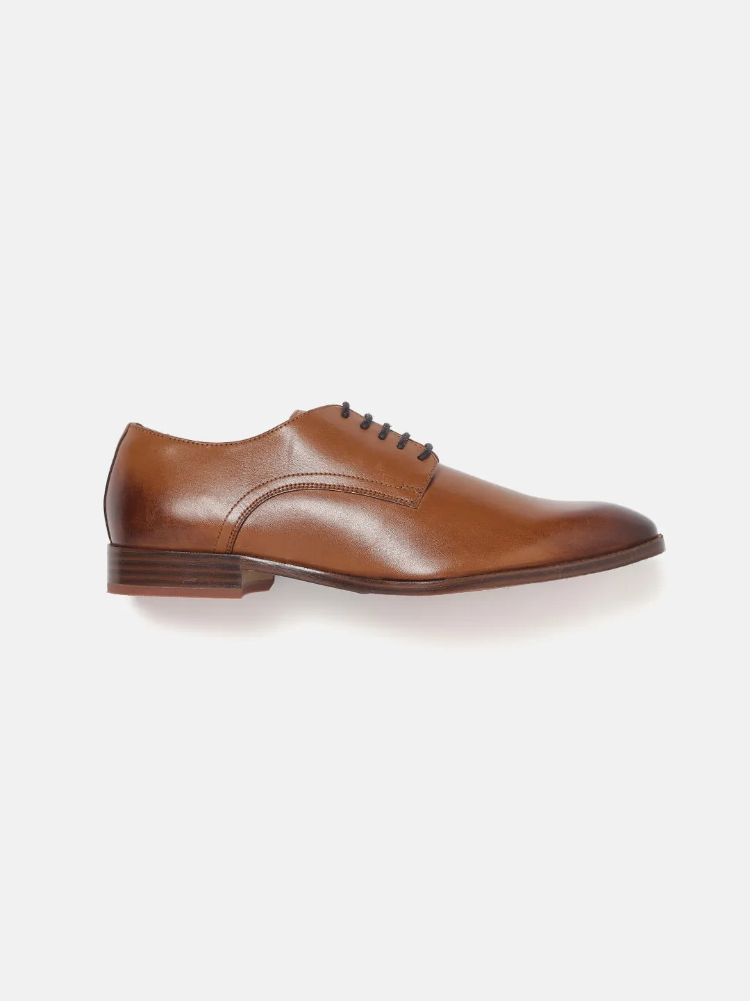 Gordon And Bros Antik Cognac Men Plain Derby Lace Up Shoes