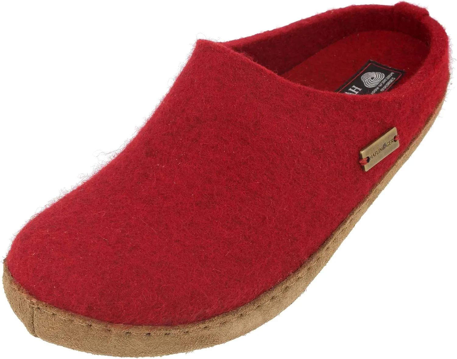 HAFLINGER Women's Slippers Mule, Chili, 5