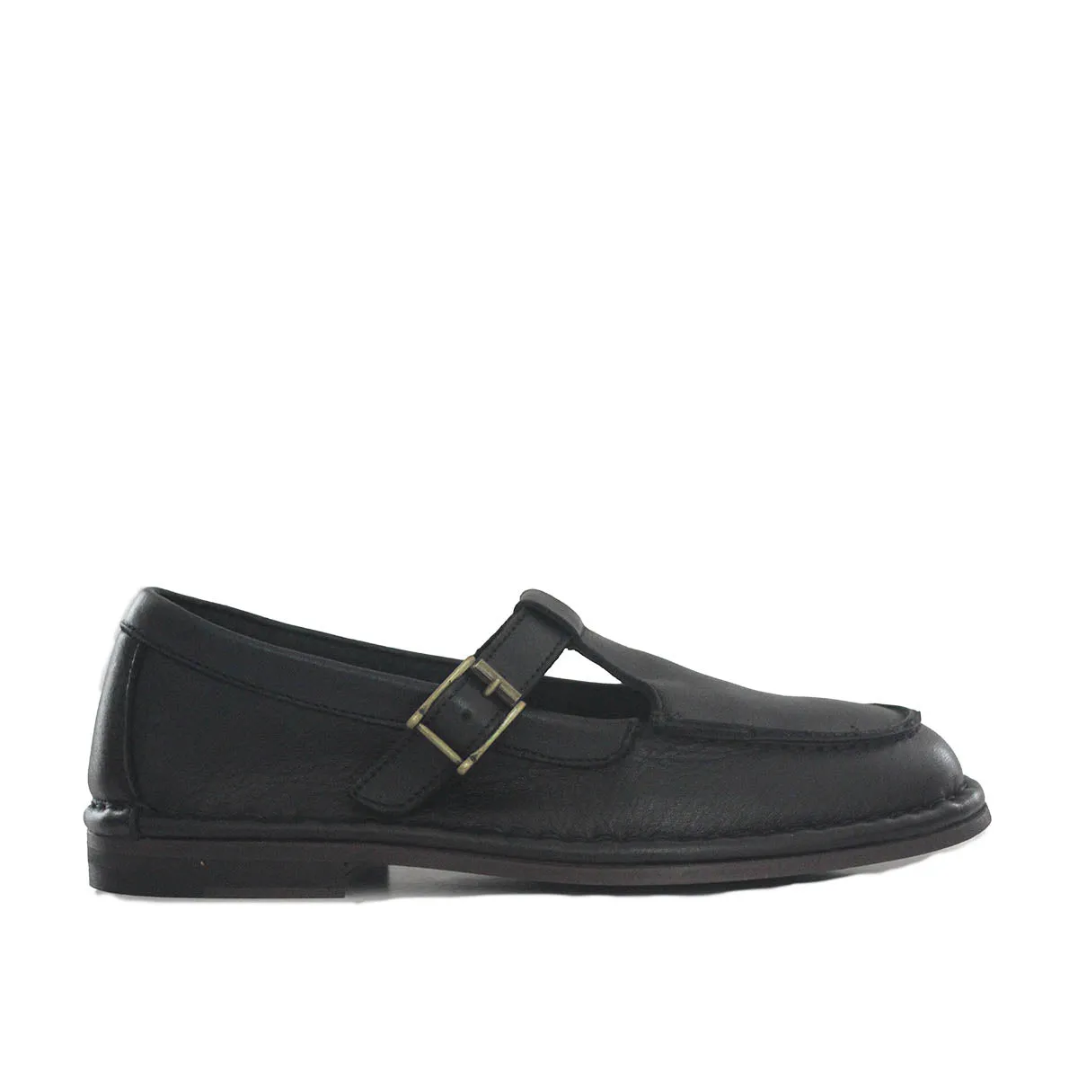 HAND 63 – Leather T-strap shoes