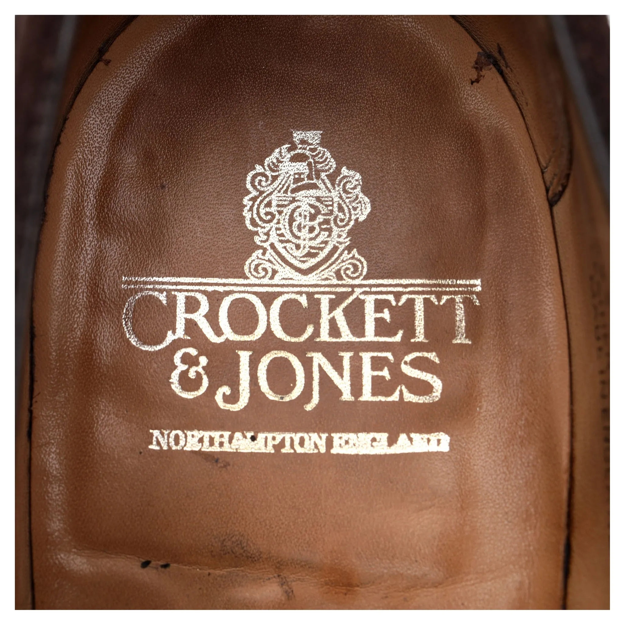 'Hardwick' Dark Brown Suede Split Toe Derby UK 9.5 E