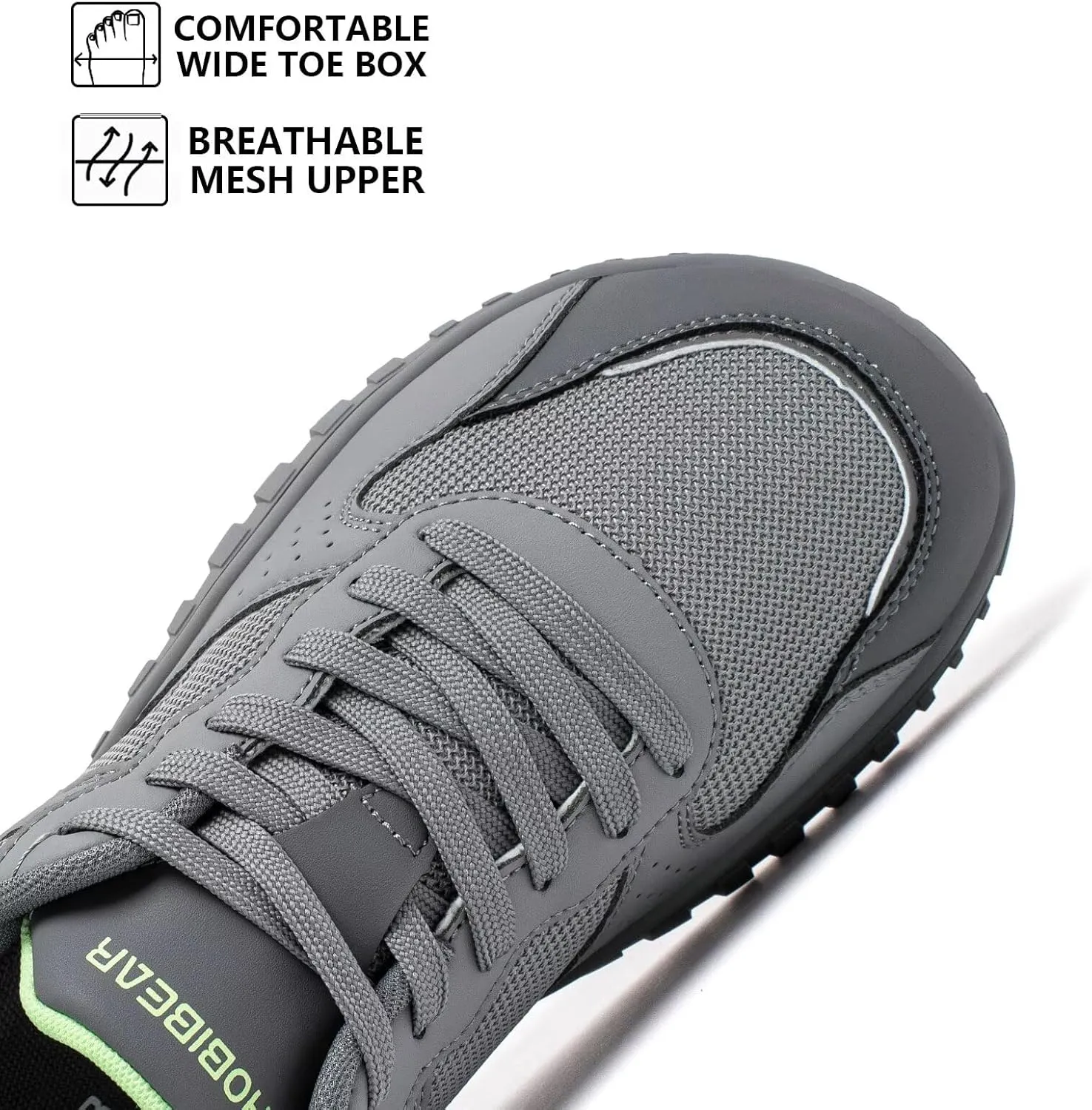 HOBIBEAR Mens Barefoot Shoes | Wide Toe Box | Comfortable Trail Running Sneaker