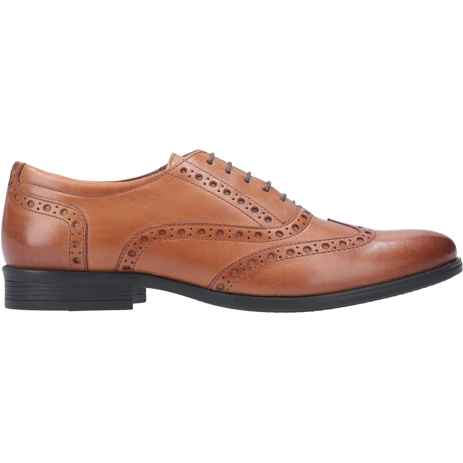 Hush Puppies Men's Oaken Brogue Shoe in Dark Brown