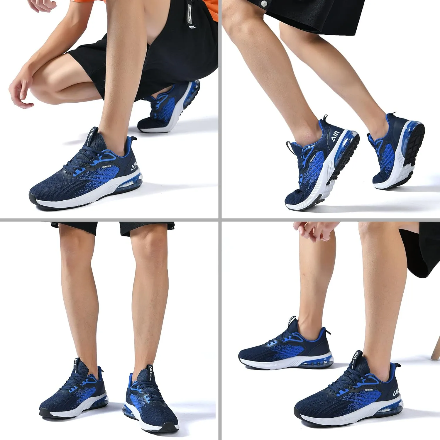 IIV Mens Air Running Shoes Casual Tennis Walking Athletic Gym Fashion Lightweight Slip On Sneakers