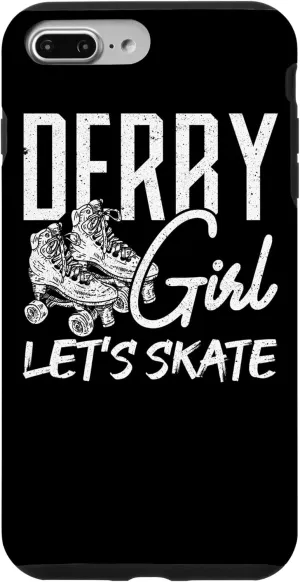 iPhone 7 Plus/8 Plus Derby Girls Let's Skate Roller Derby Skates Roller Disco Skate Case
