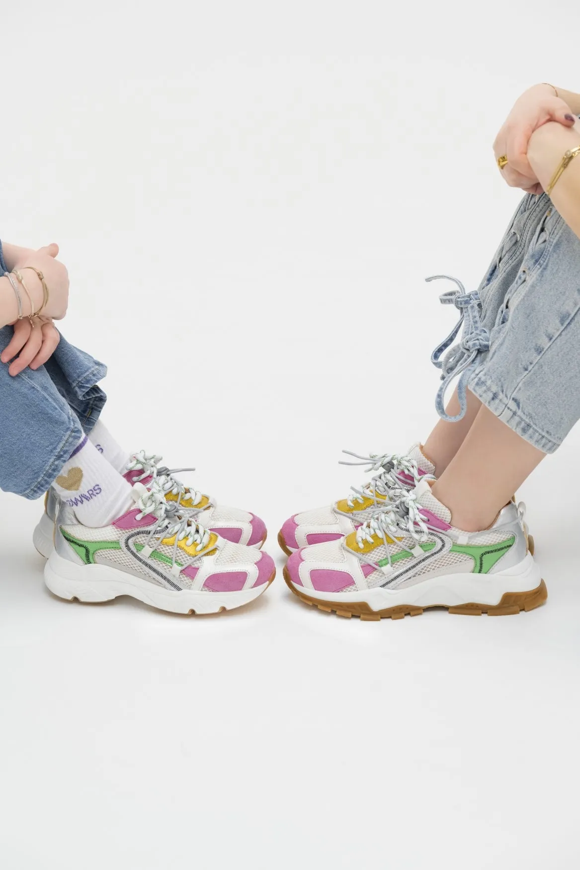 ISOLA KIDS - Sneakers | Green / Pink