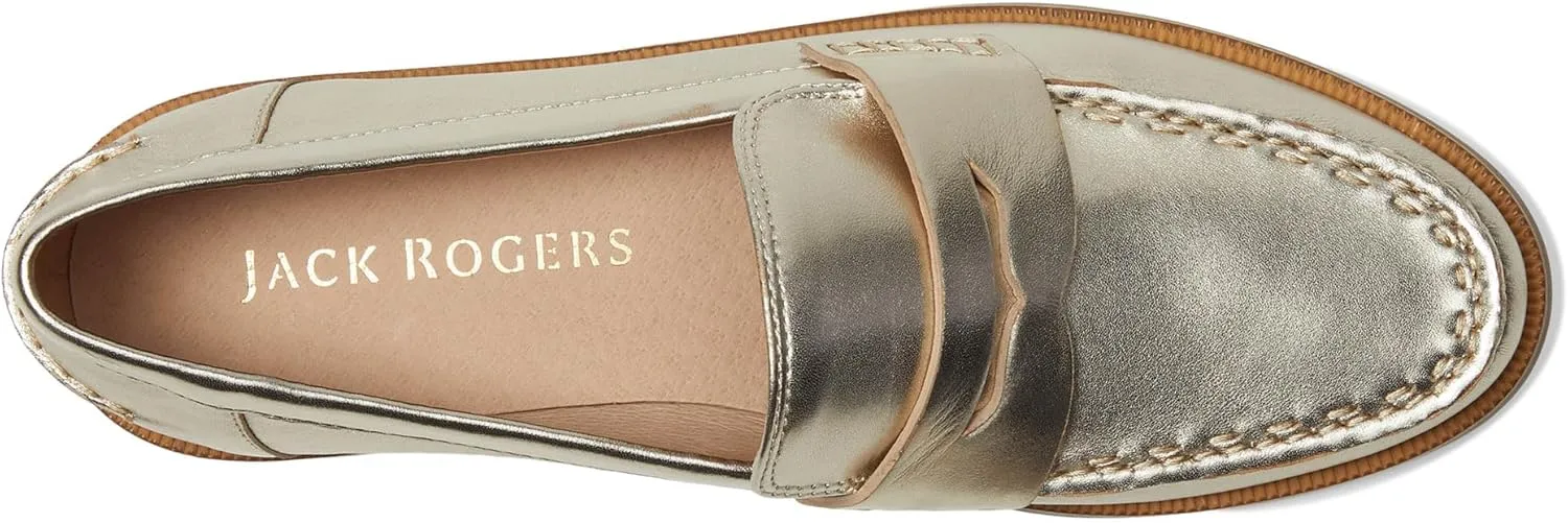 Jack Rogers Women's Tipson Penny Loafers-Leather