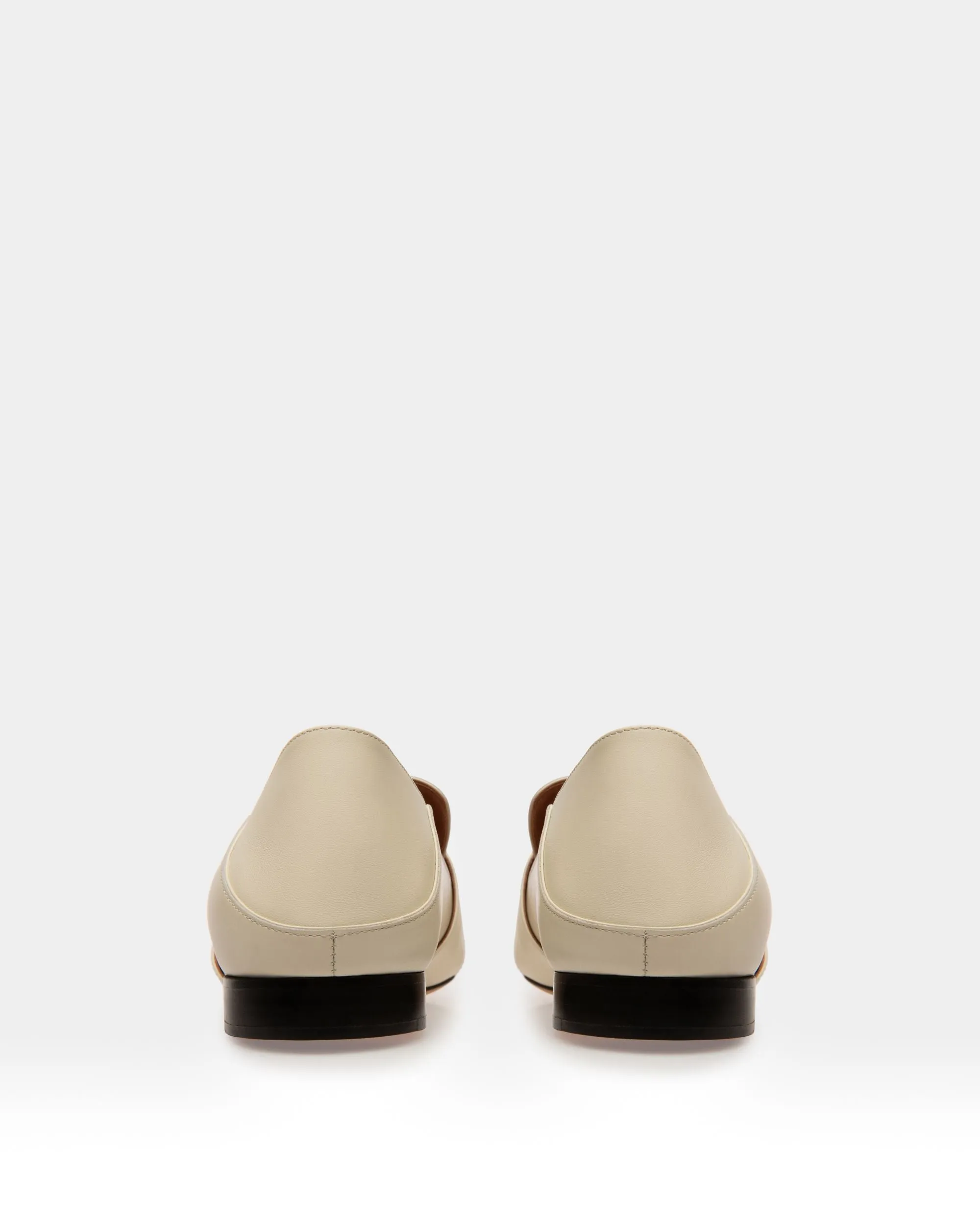 Janelle Women's Leather Slipper In Bone