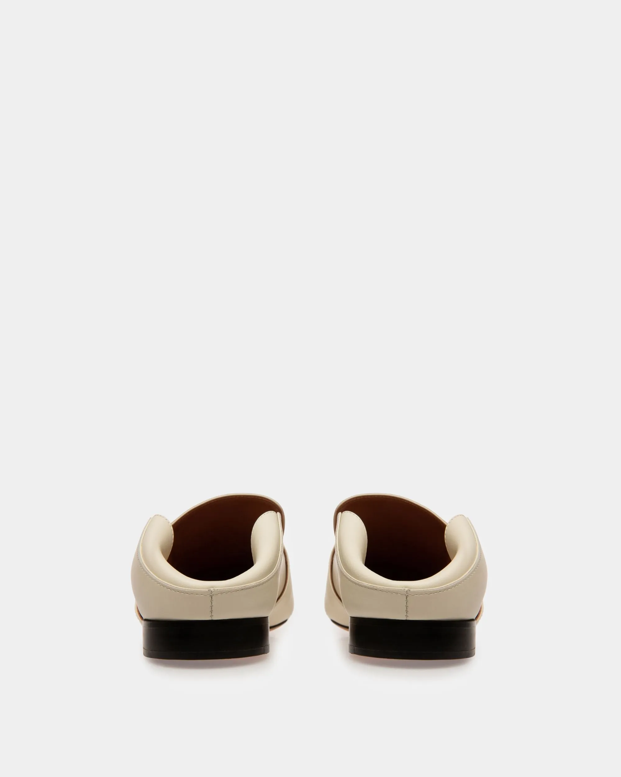 Janelle Women's Leather Slipper In Bone