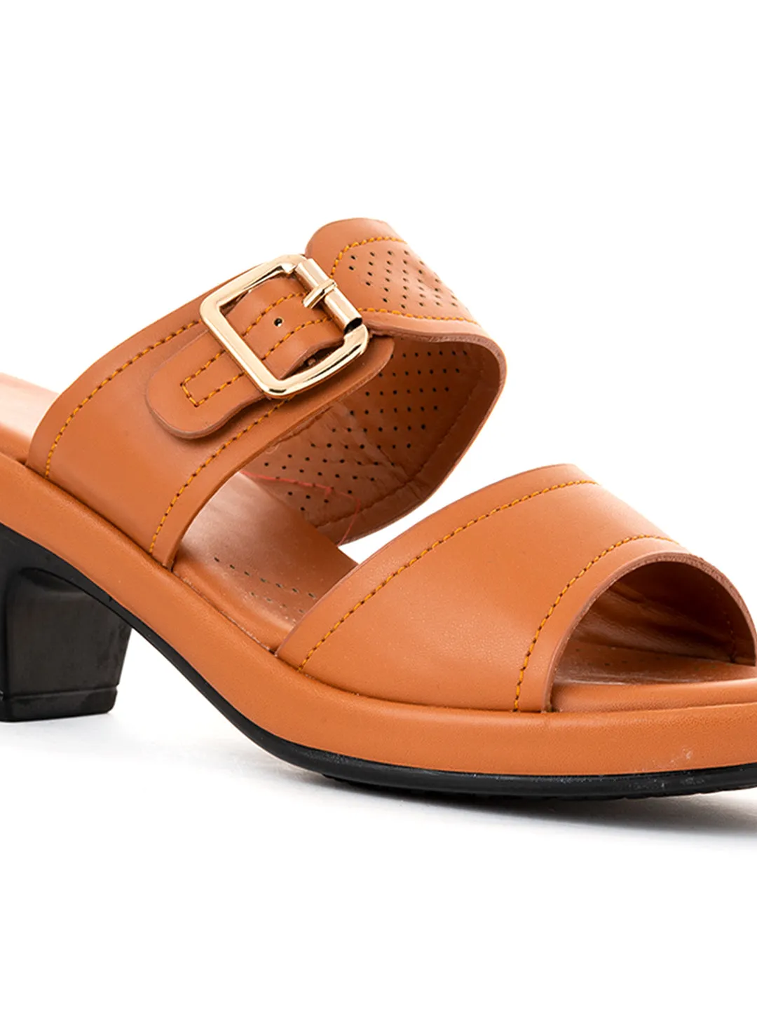 Khadim Sharon High Heel Block Mule Slip On Sandal for Women
