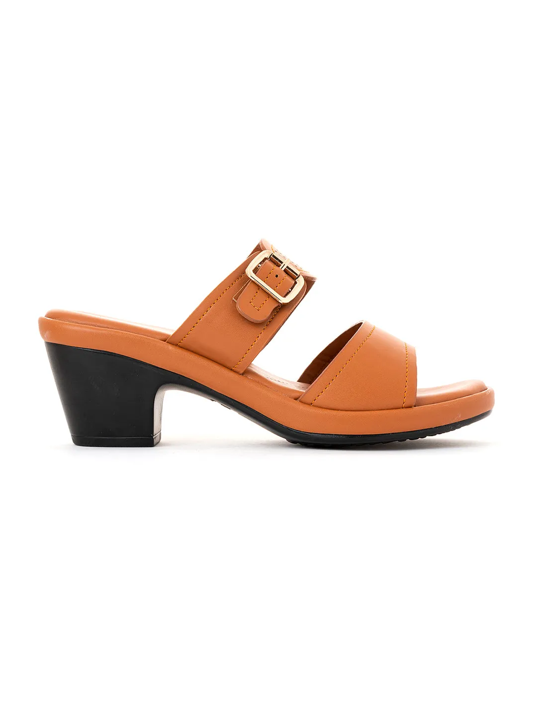 Khadim Sharon High Heel Block Mule Slip On Sandal for Women