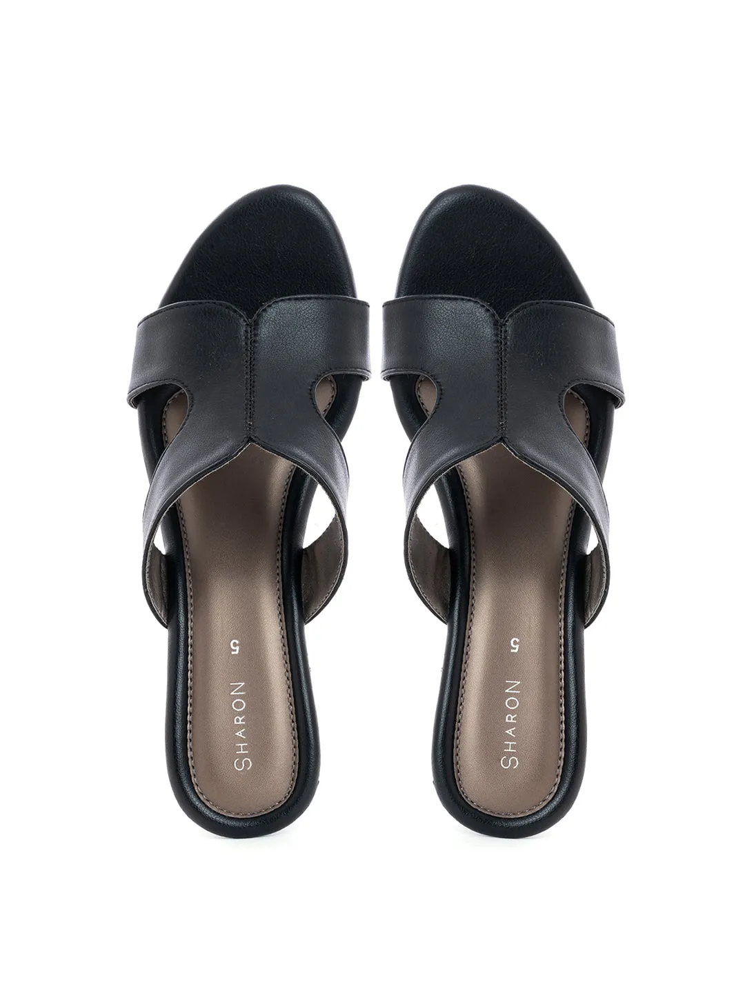 Khadim Sharon Wedge Heel Mule Slip On Sandal for Women