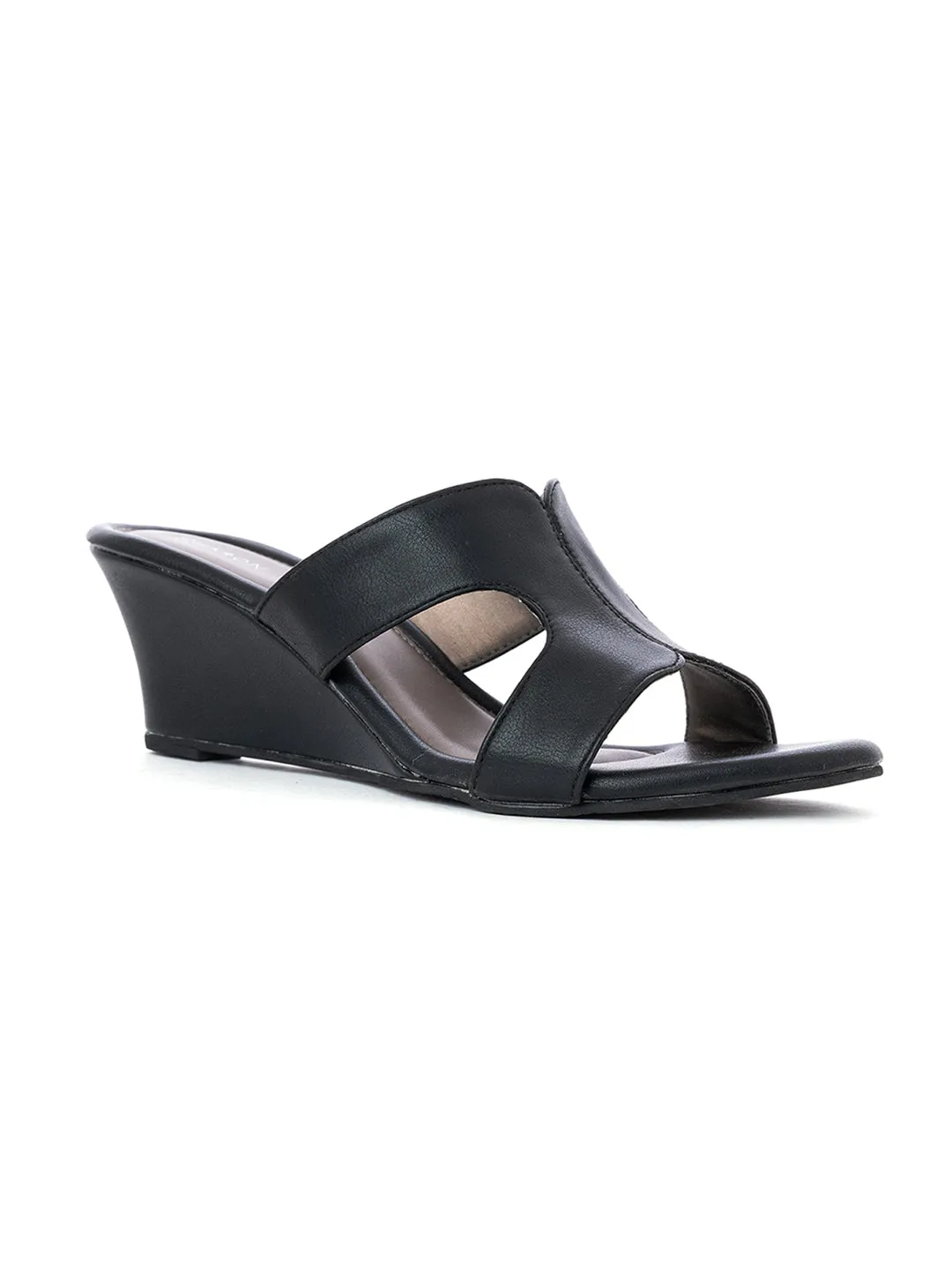 Khadim Sharon Wedge Heel Mule Slip On Sandal for Women
