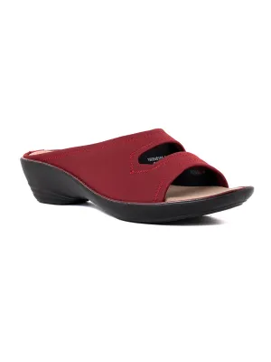 Khadim Wedge Heel Mule Slip On Sandal for Women