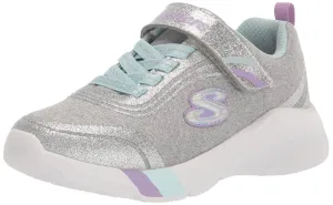 Kid Grey Dreamy to Lites-Ready Skechers Kids Shine Wide selection 3 Girls Sneaker Light Little Local delivery