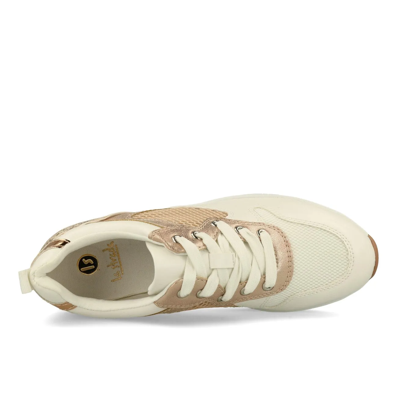 La Strada 2001098 Damen Sneaker White Rolo Pink Mesh
