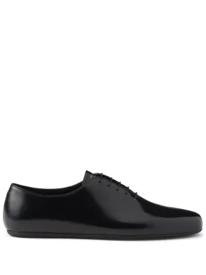 lace-up Fast worldwide shipping brushed-leather shoes Act fast