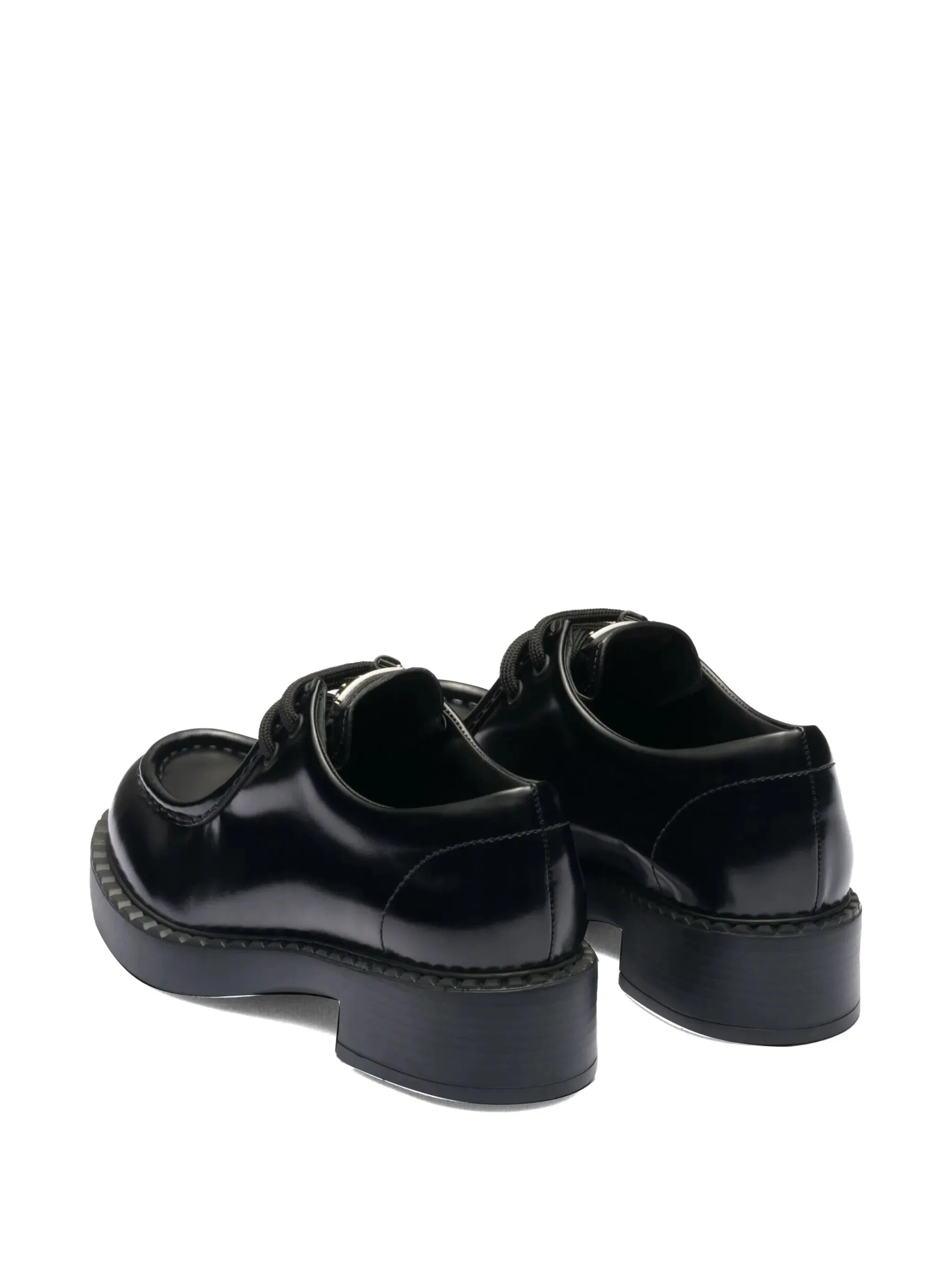 leather lace-up Value-packed shoes Percentage-based sale brushed