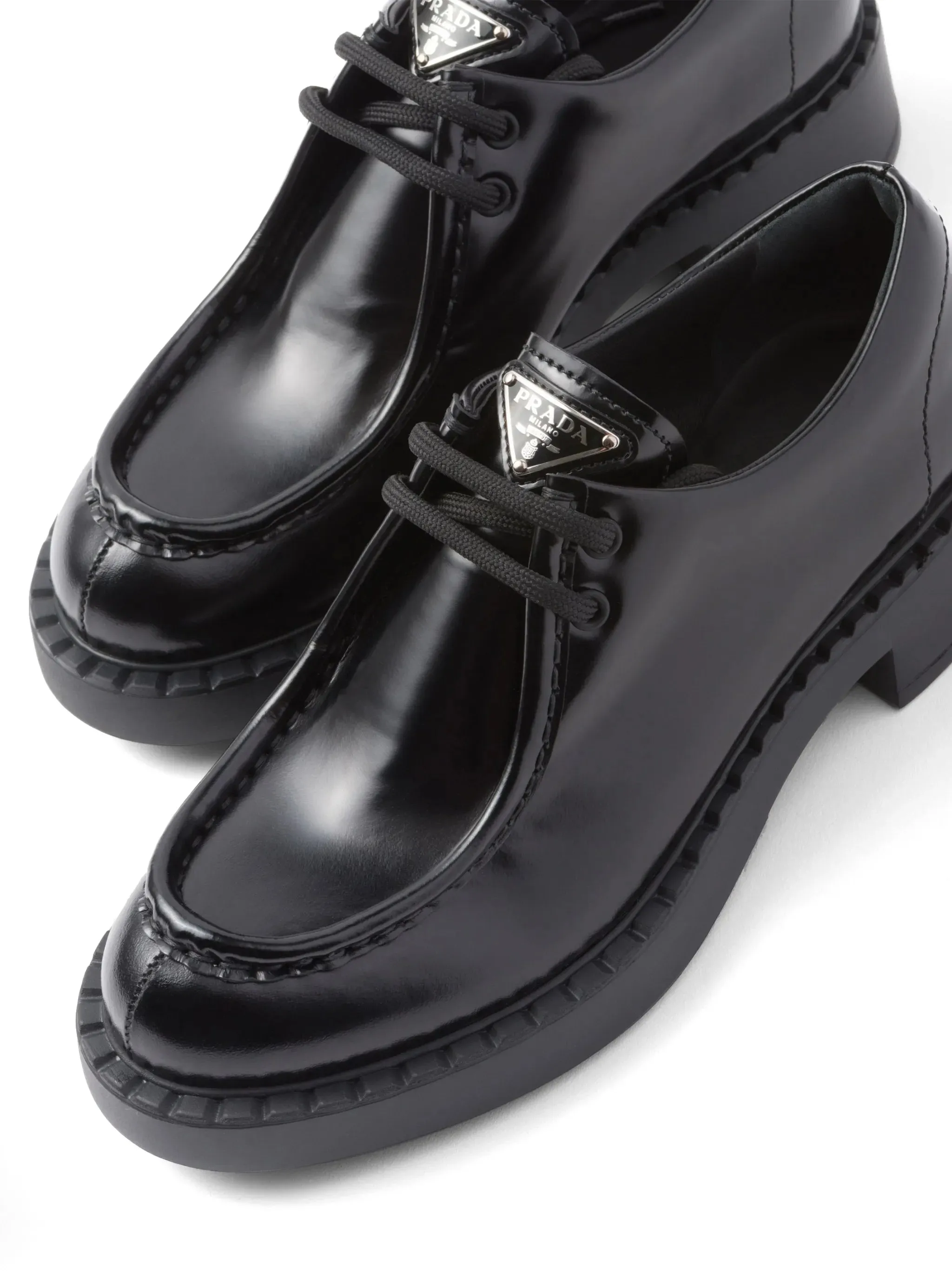 leather lace-up Value-packed shoes Percentage-based sale brushed