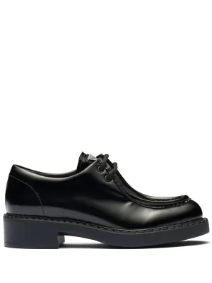 leather lace-up Value-packed shoes Percentage-based sale brushed