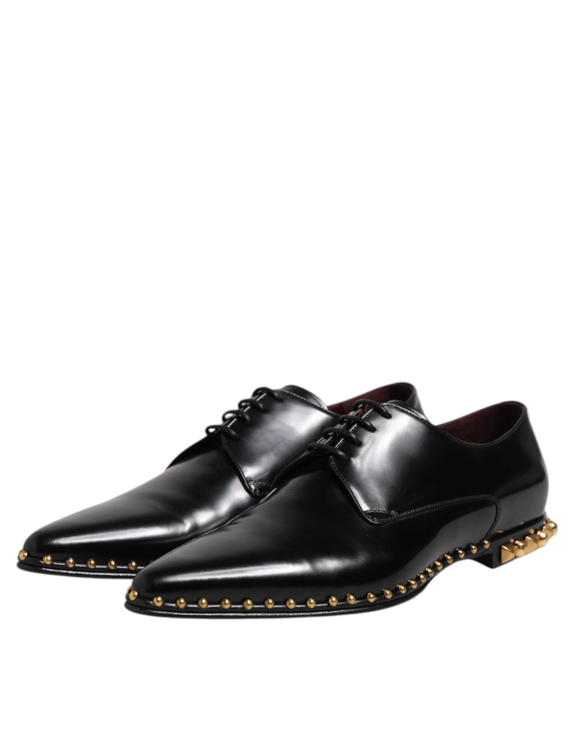 Leather Tech-savvy Men Gabbana Shoes Derby & Dress Studded Black Dolce Effective communication