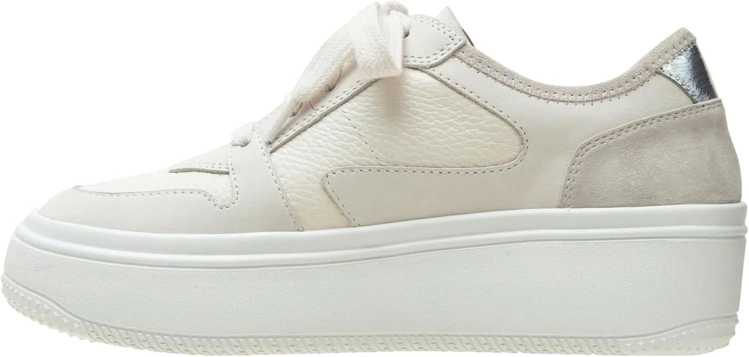 Linea Paolo - Gains - Womens Lace-Up Light Weight Leather Platform Sneakers