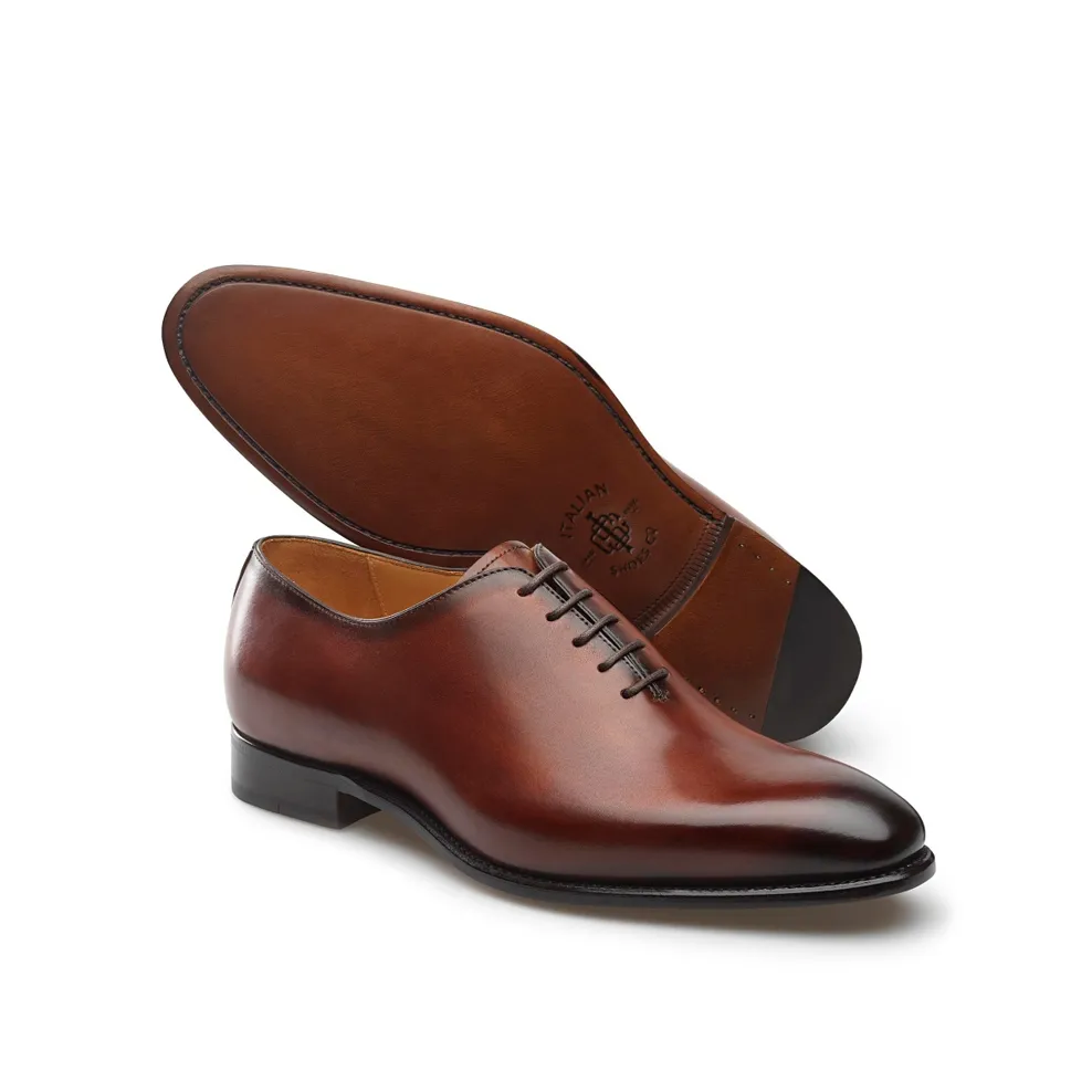 Lucille Mahoney Leather Lace-Up Oxford Shoes