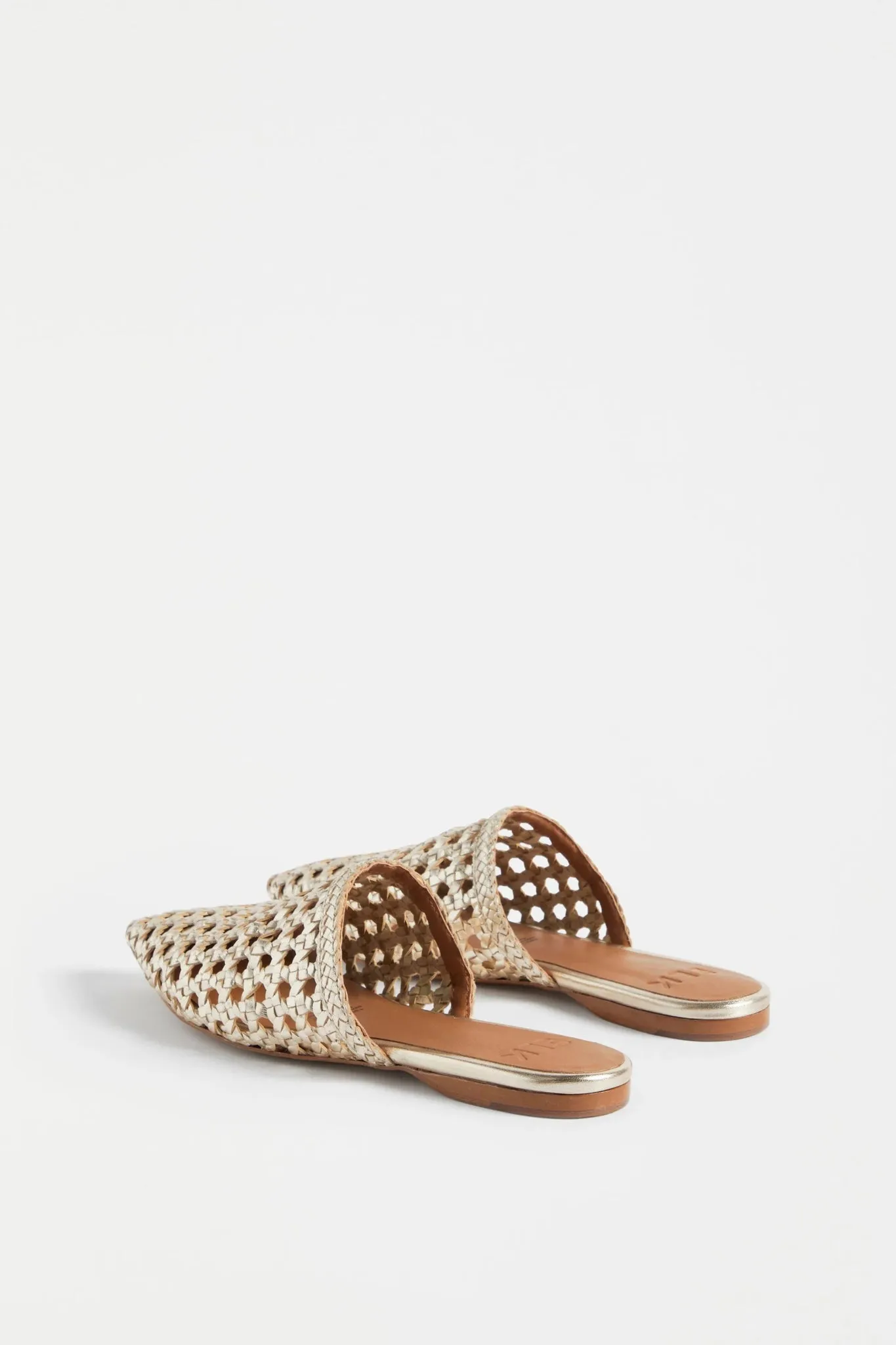 Lyd Gold Leather Mule