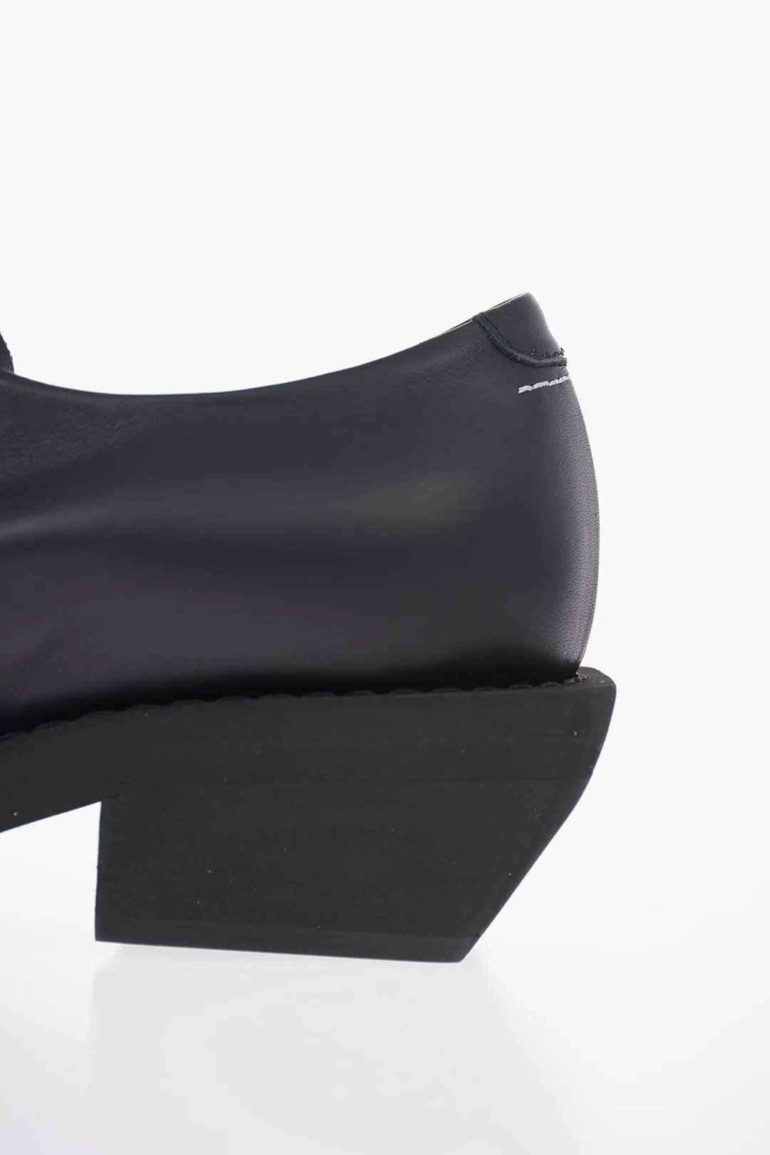 Maison Margiela MM6 5cm Leather Oxford Shoes with Heel