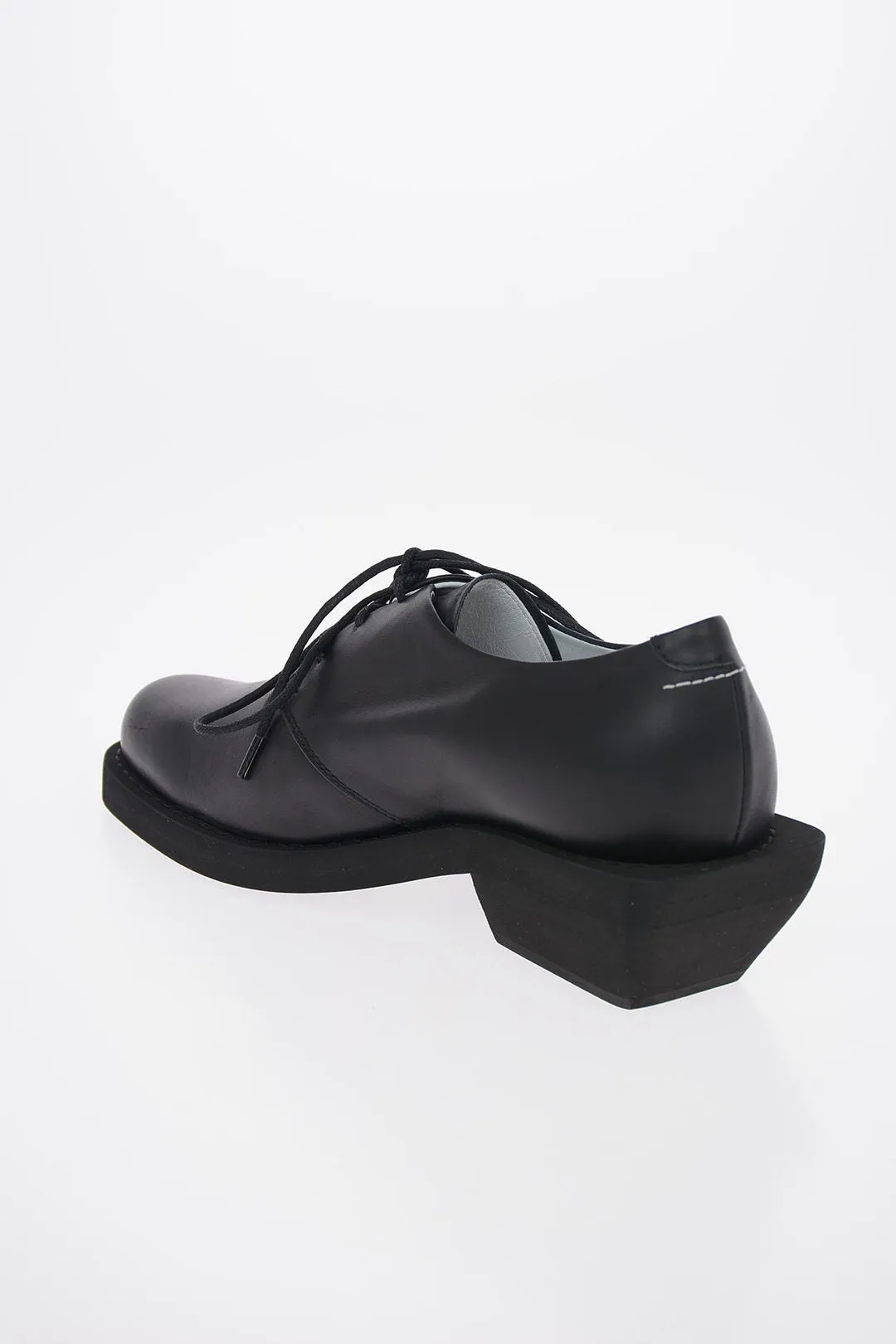 Maison Margiela MM6 5cm Leather Oxford Shoes with Heel