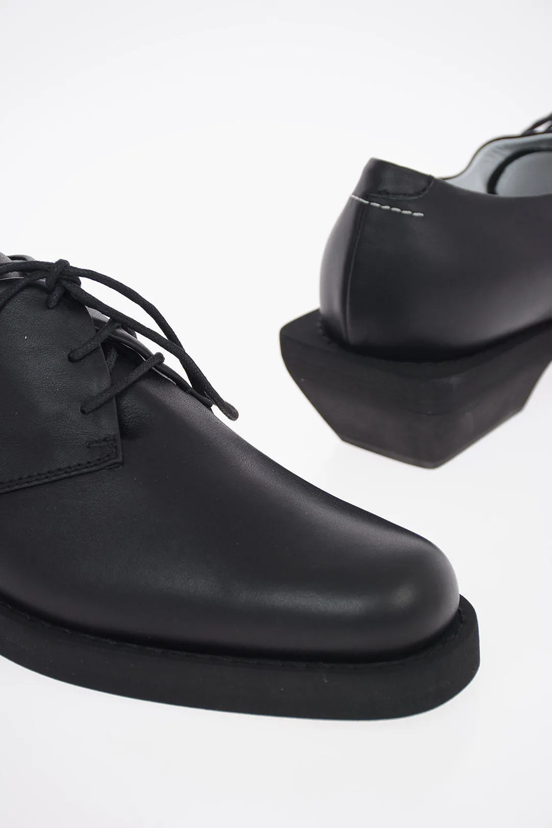 Maison Margiela MM6 5cm Leather Oxford Shoes with Heel