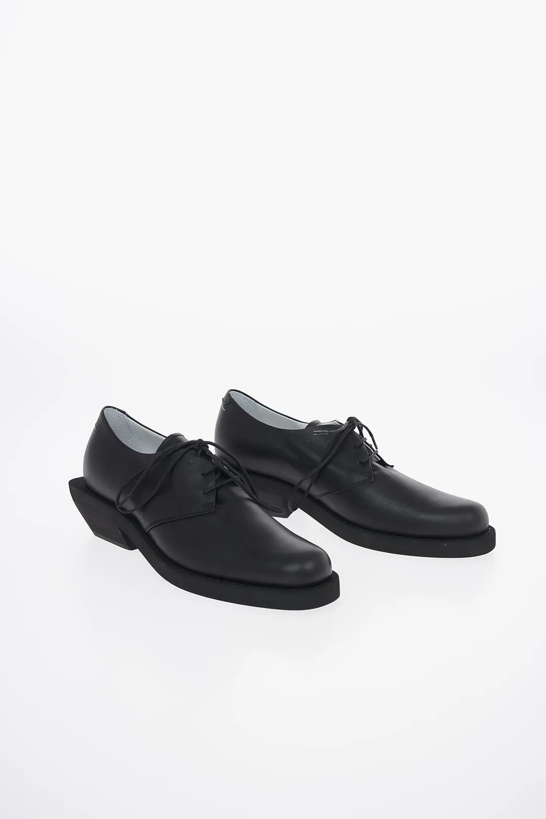 Maison Margiela MM6 5cm Leather Oxford Shoes with Heel