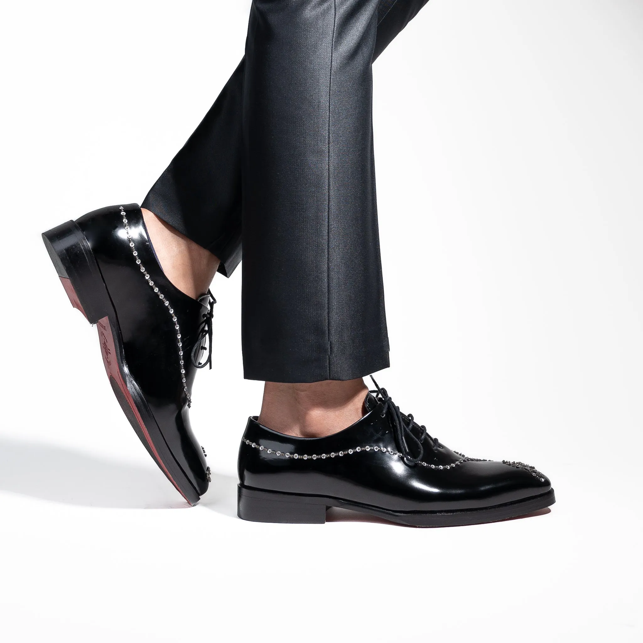 Men Luxury Leather Lace-Up Oxford Shoes