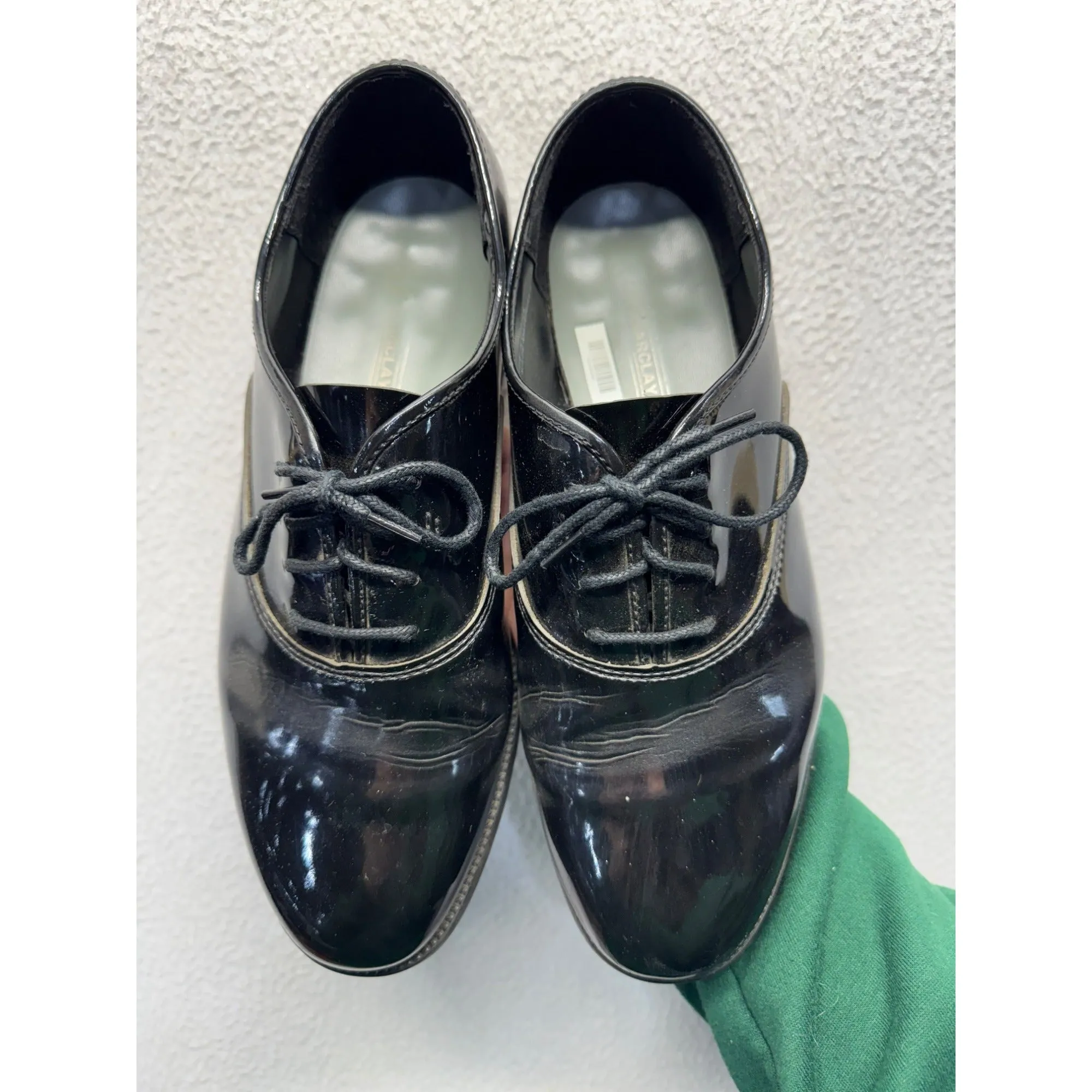 Mens Barclay Black Patent Leather Dress Shoes #5990