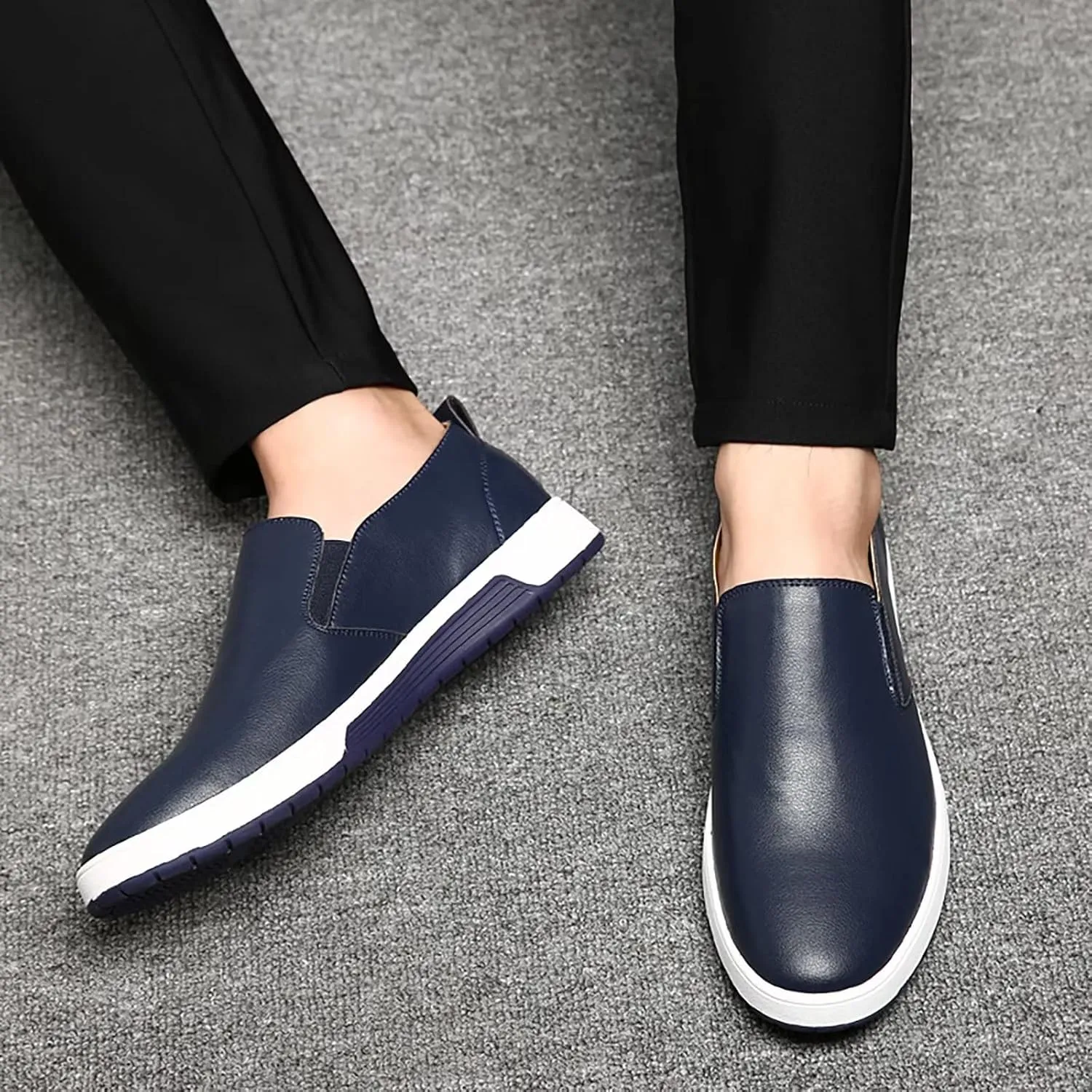 Men's Casual Oxford Shoes Lace-up Dress Shoes Comfortable Fashion Sneakers