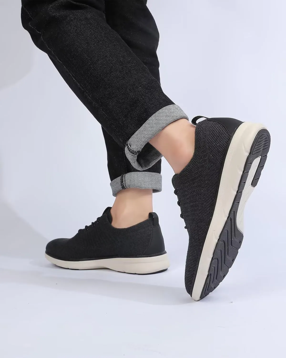 Men's Dress Oxfords Casual Walking Shoes Lightweight Mesh Business Work Sneakers Tennis Footwear